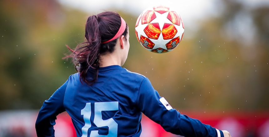 Woman playing sports